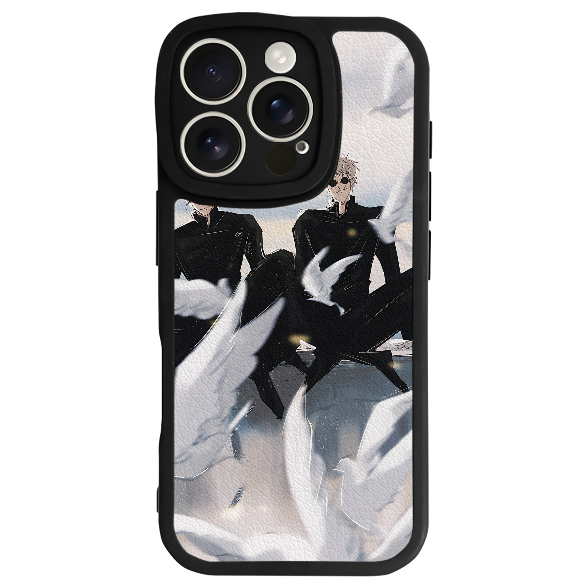 （画像用） 呪術廻戦 Jujutsu Kaisen 【iPhone 16シリーズ対応】シリコンスマホケース（レザー調） 材質：シリコン